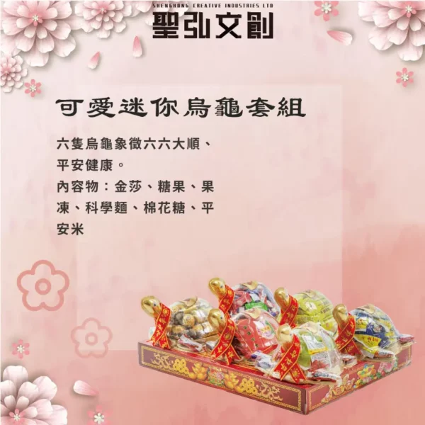 可愛迷你烏龜套組-聖弘花藝