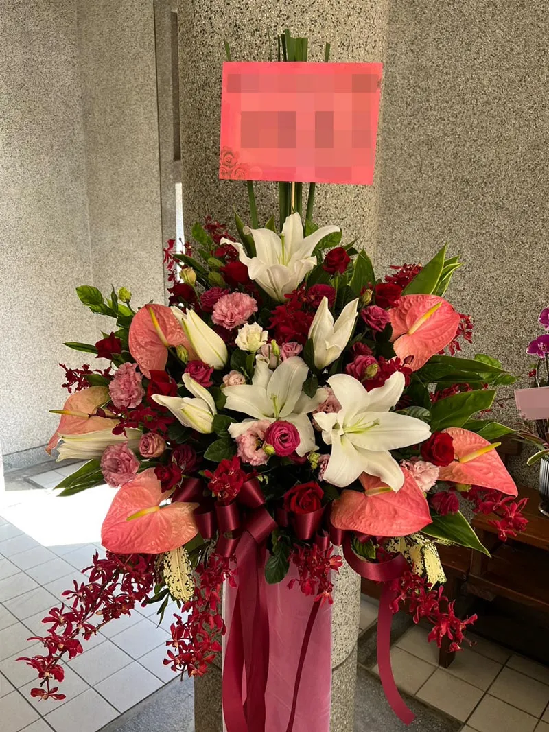 祝賀花籃實拍圖-14