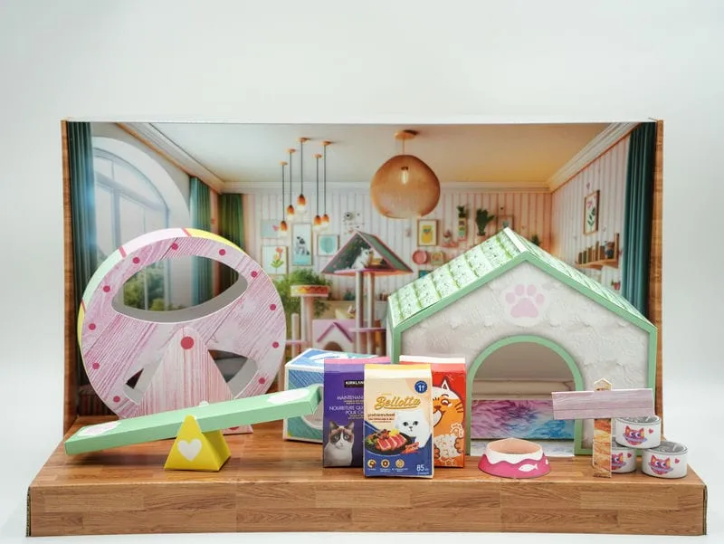 紙紮貓屋套組-1 紙紮貓屋套組-1