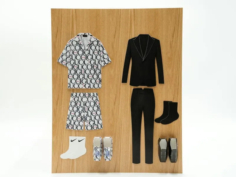 紙紮男士名牌西服禮盒-2 紙紮男士名牌西服禮盒-2