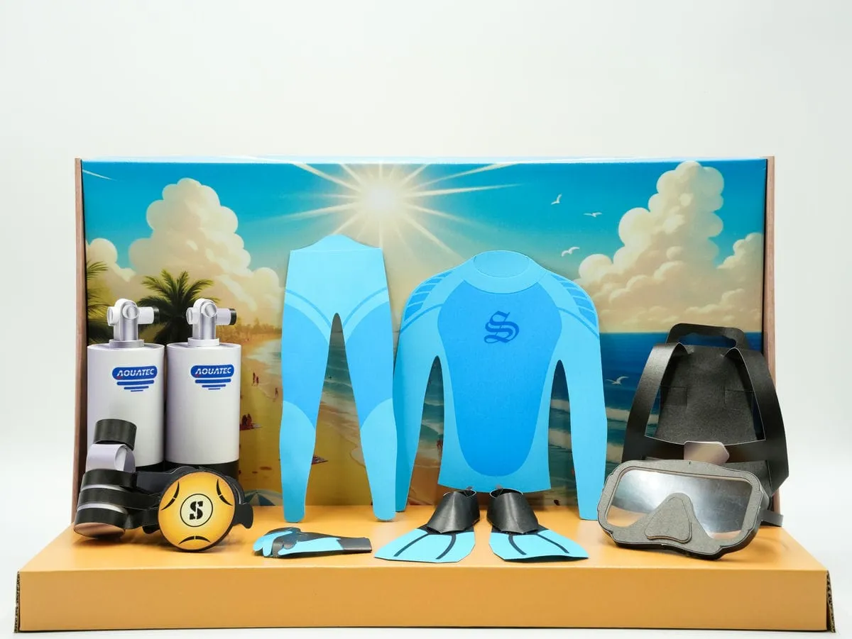 紙紮潛水用具禮盒-1 紙紮潛水用具禮盒-1