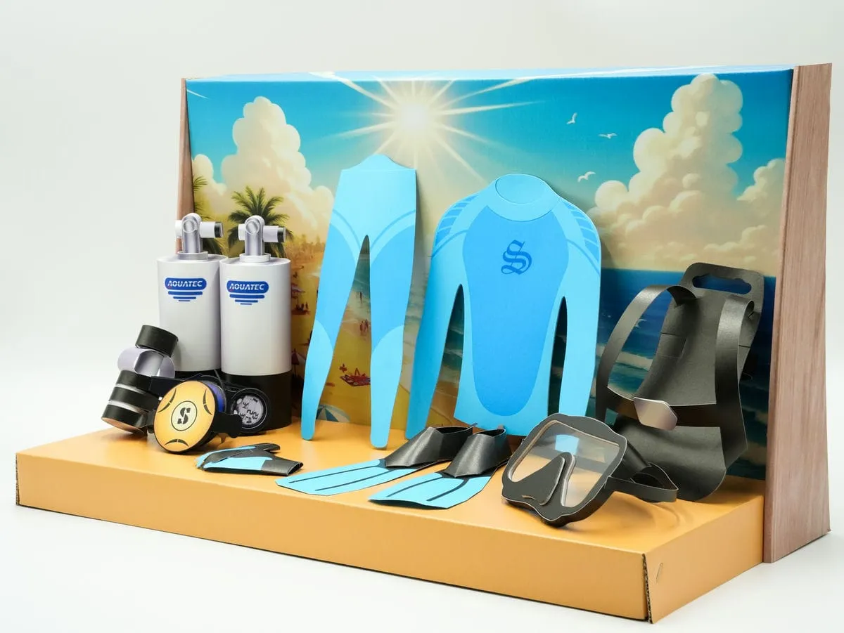紙紮潛水用具禮盒-3 紙紮潛水用具禮盒-3