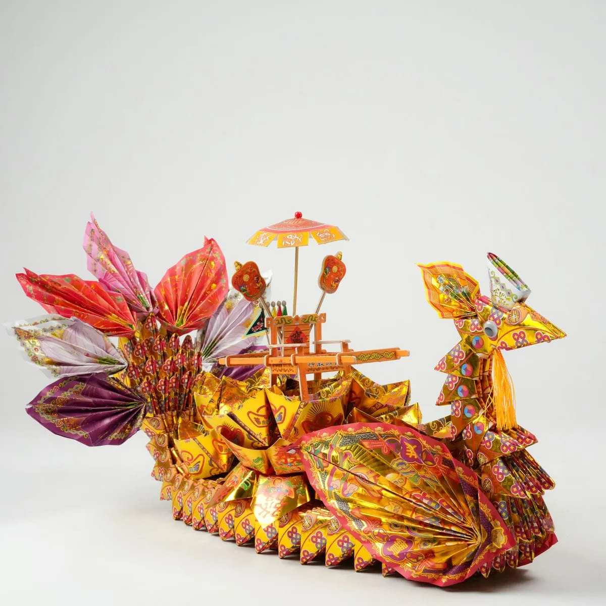 金紙神轎鳳船-1 金紙神轎鳳船-1