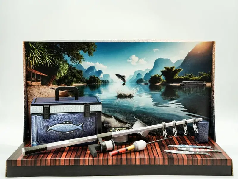 紙紮釣魚裝備禮盒-1 紙紮釣魚裝備禮盒-1