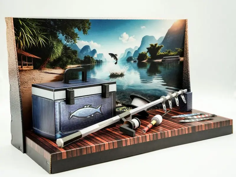 紙紮釣魚裝備禮盒-2 紙紮釣魚裝備禮盒-2