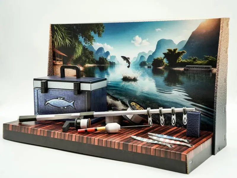 紙紮釣魚裝備禮盒-3 紙紮釣魚裝備禮盒-3