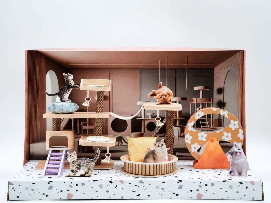 紙紮貓咪遊戲場-1 紙紮貓咪遊戲場-1