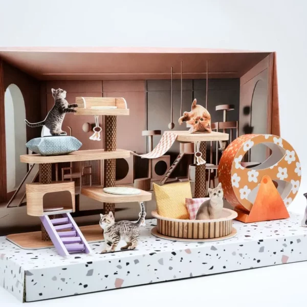 紙紮貓咪遊戲場-2