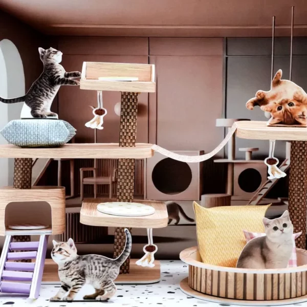 紙紮貓咪遊戲場-4