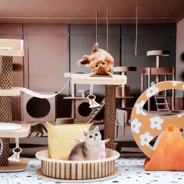 紙紮貓咪遊戲場-5