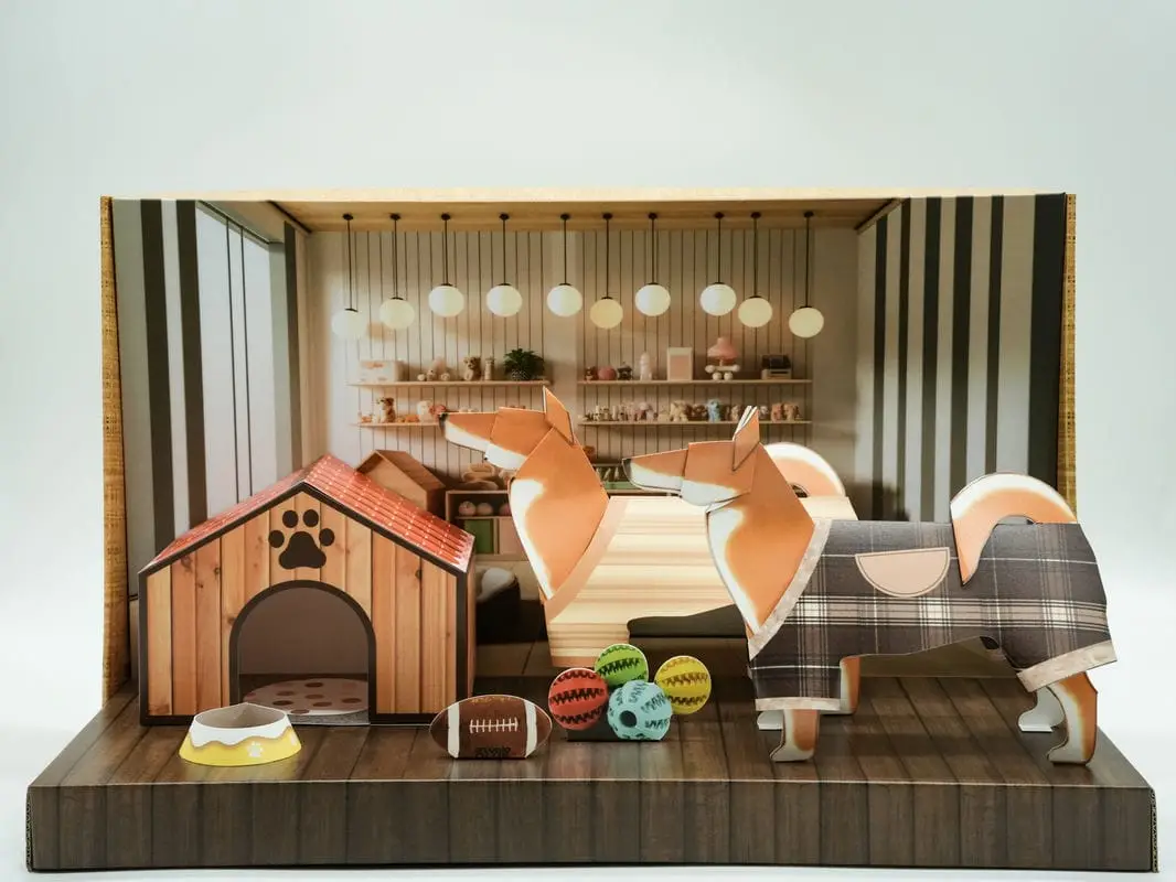 紙紮柴犬狗狗衣服禮盒-1 紙紮柴犬狗狗衣服禮盒-1