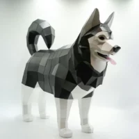 客製化紙紮哈士奇-2