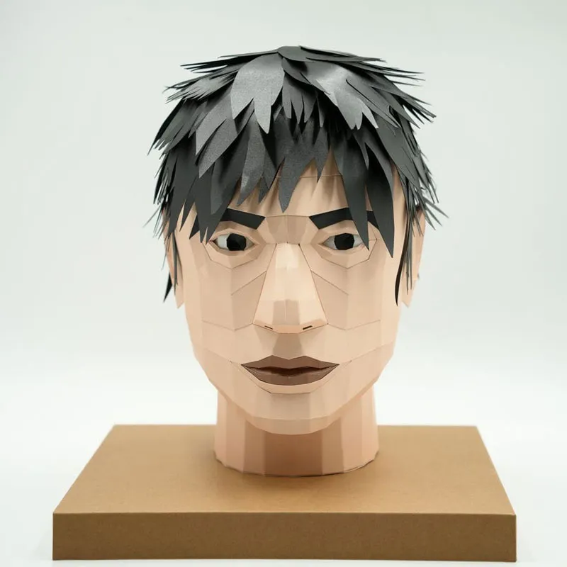 客製化紙紮男性頭部-1 客製化紙紮男性頭部-1