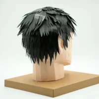 客製化紙紮男性頭部-6