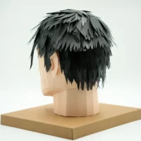 客製化紙紮男性頭部-7