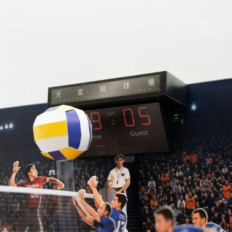 紙紮天堂排球場-4 紙紮天堂排球場-4