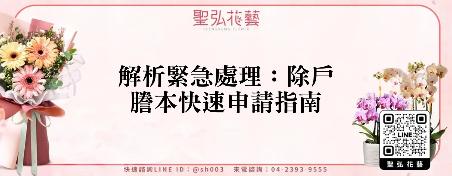 解析緊急處理：除戶謄本快速申請指南